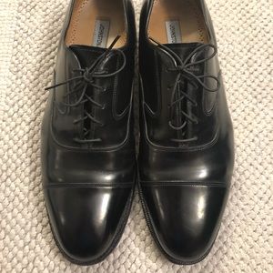 Johnston & Murphy Oxford Cap Toe Shoes black